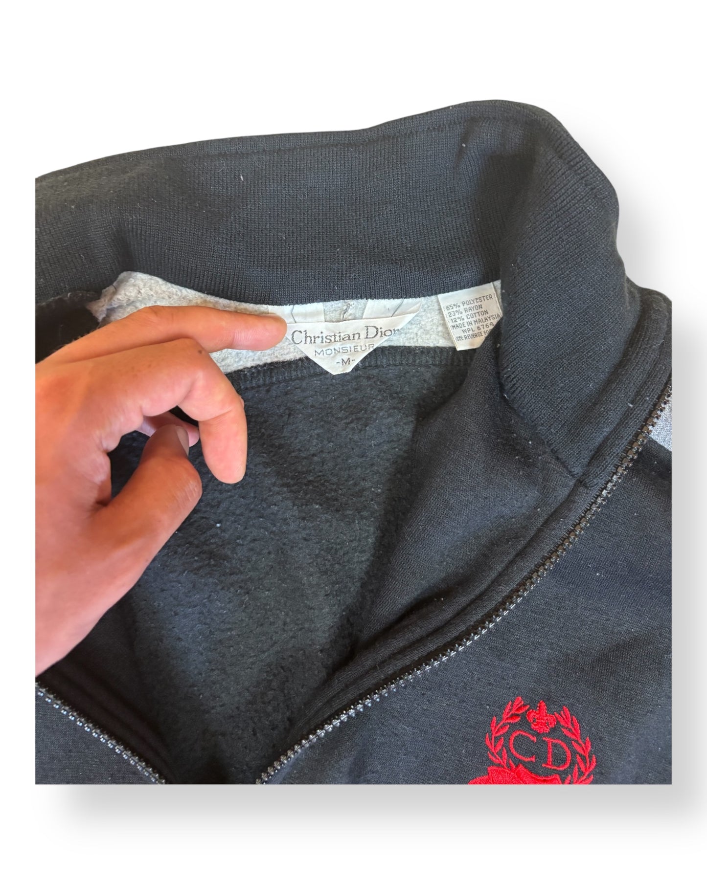 Christian Dior Monsieur Vintage Zip Pullover (M)