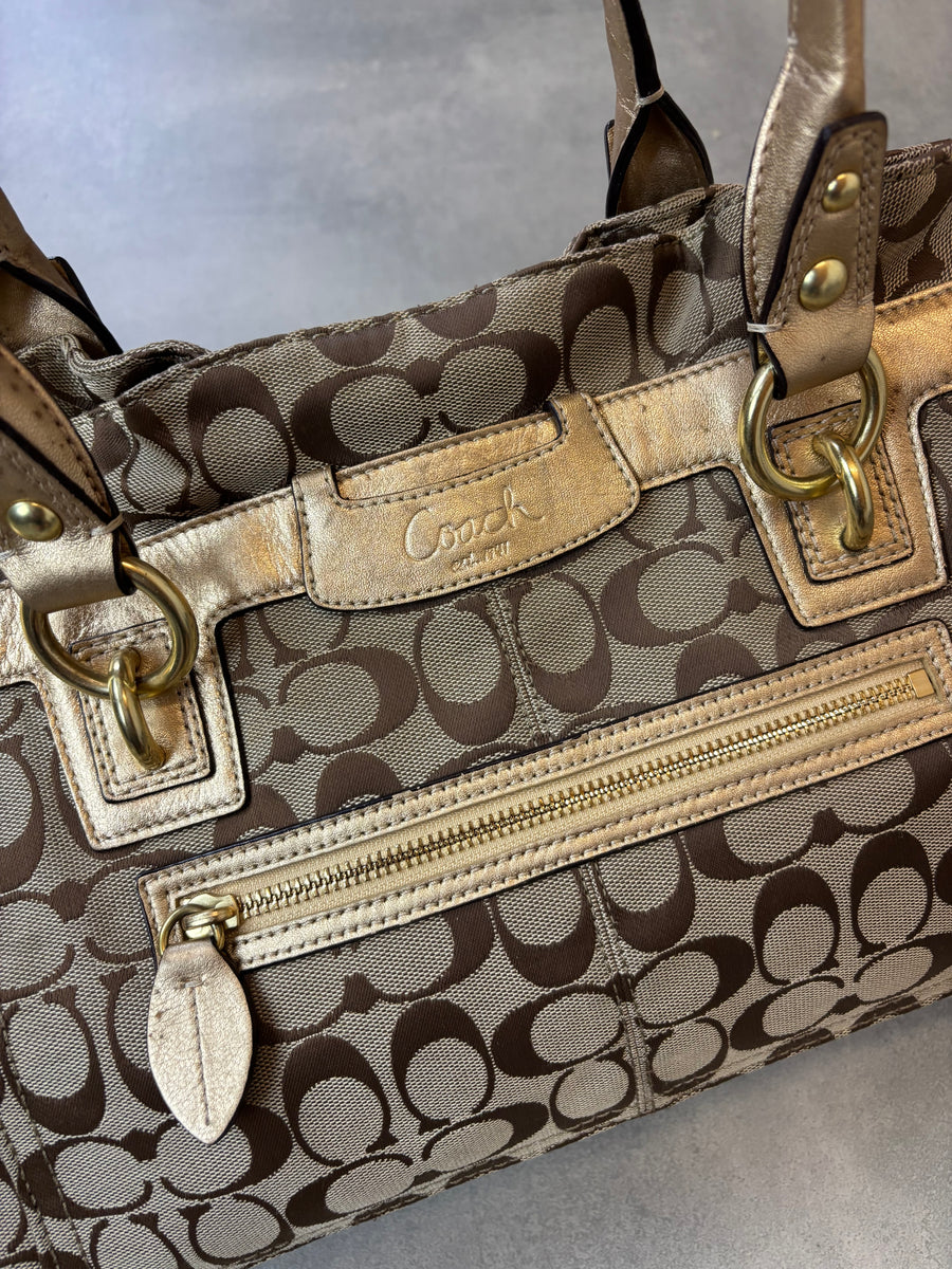 Coach Monogram Shoulder Bag