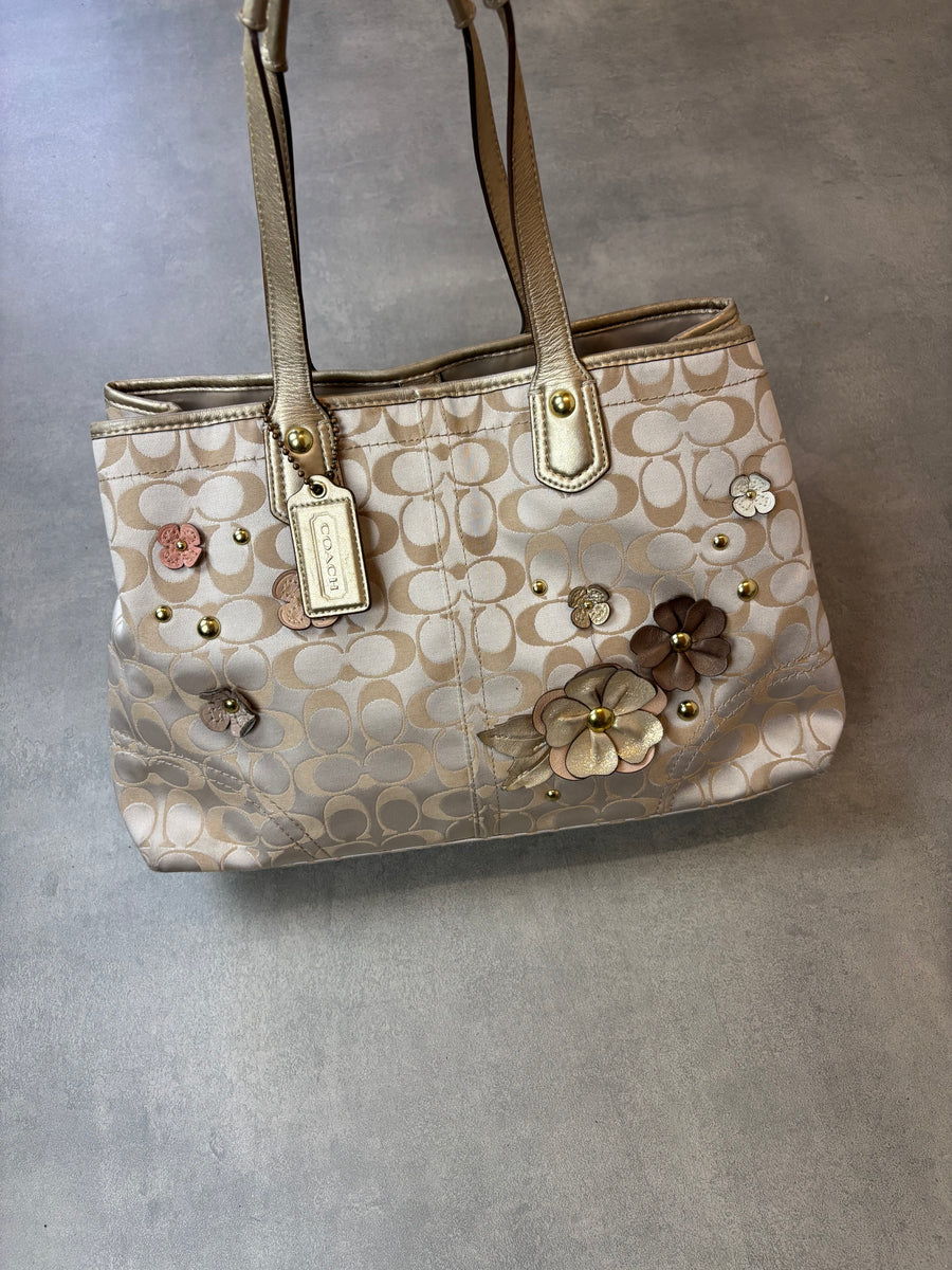 Coach Floral Signature Tote Bag