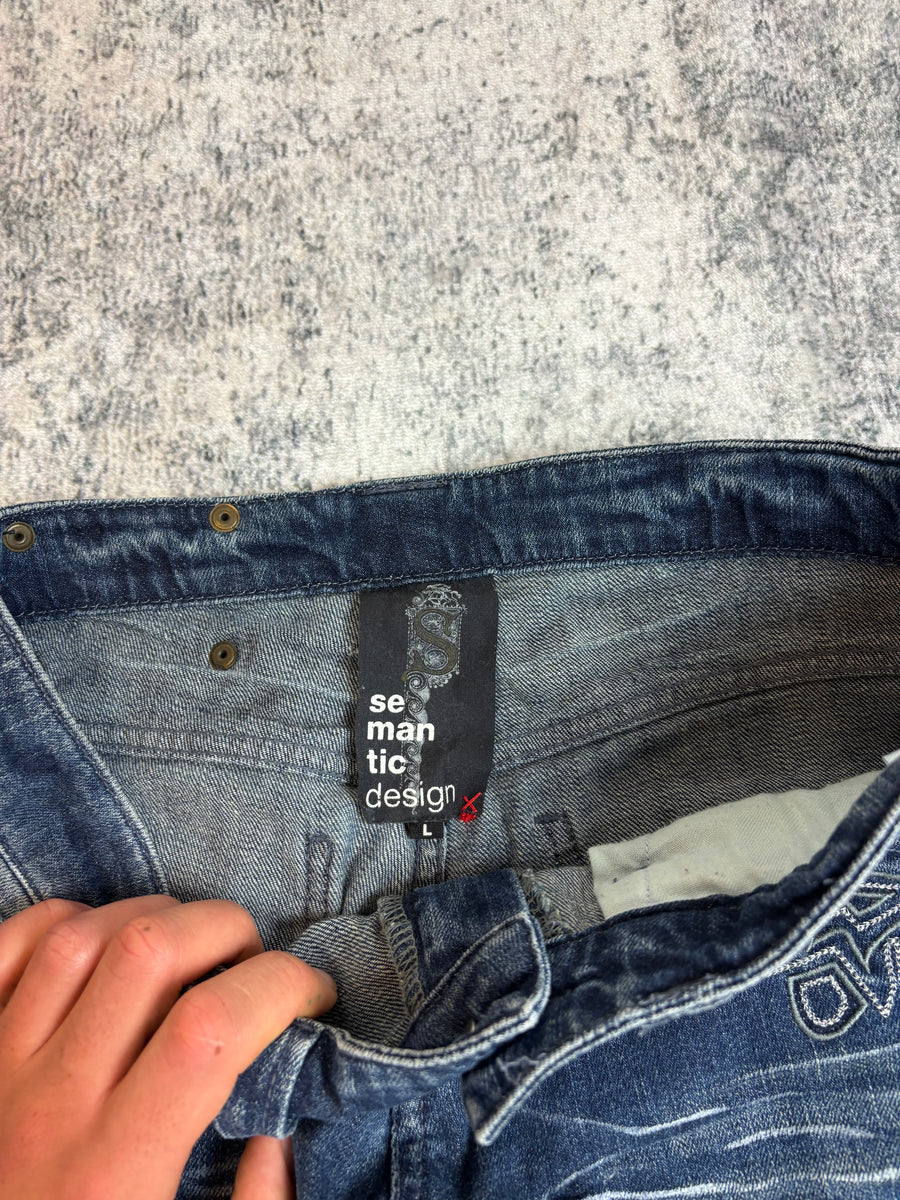 Japanese Semantic Design Bootcut Damenjeans (S)