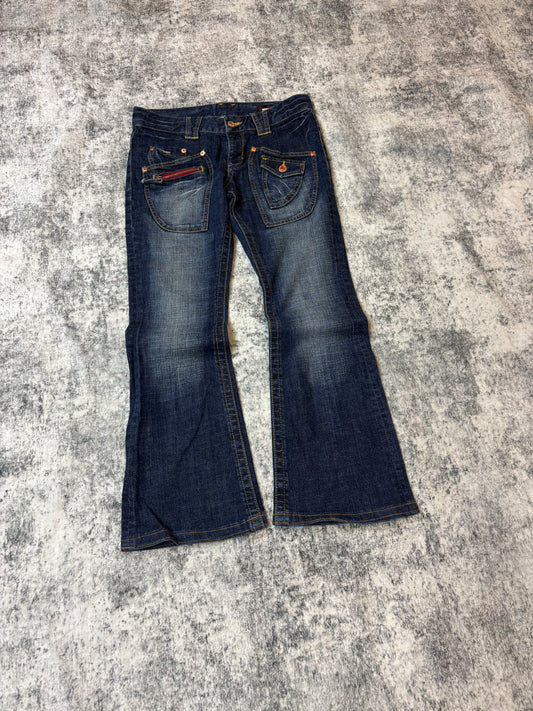 Japanese Dear Heart Bootcut Damenjeans (XS-S)