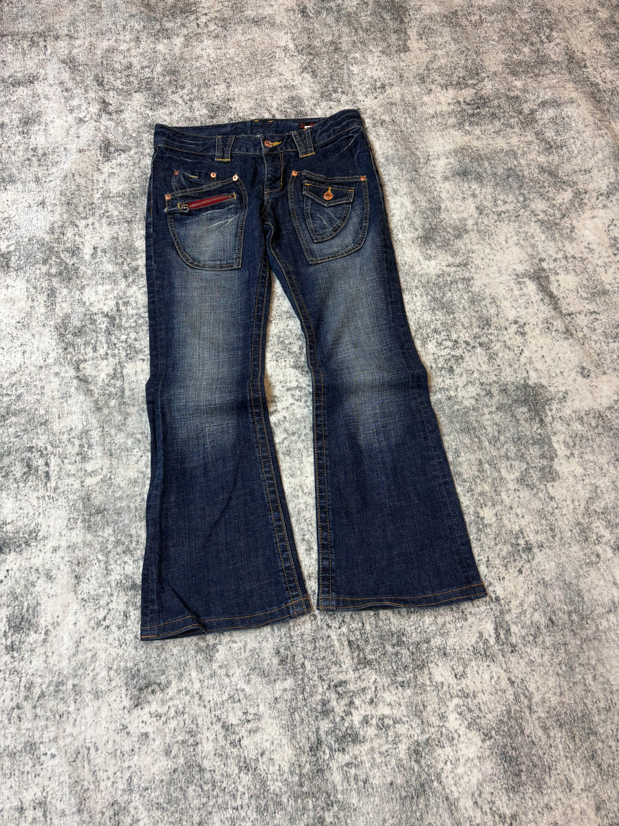 Japanese Dear Heart Bootcut Damenjeans (XS-S)