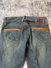 Japanese Blue Way Bootcut Herrrenjeans (M)