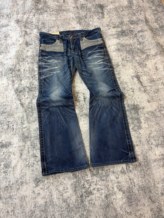 Japanese Blue Way Bootcut Herrenjeans (S-M)