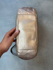 Coach Embossed Leather Tote Bag