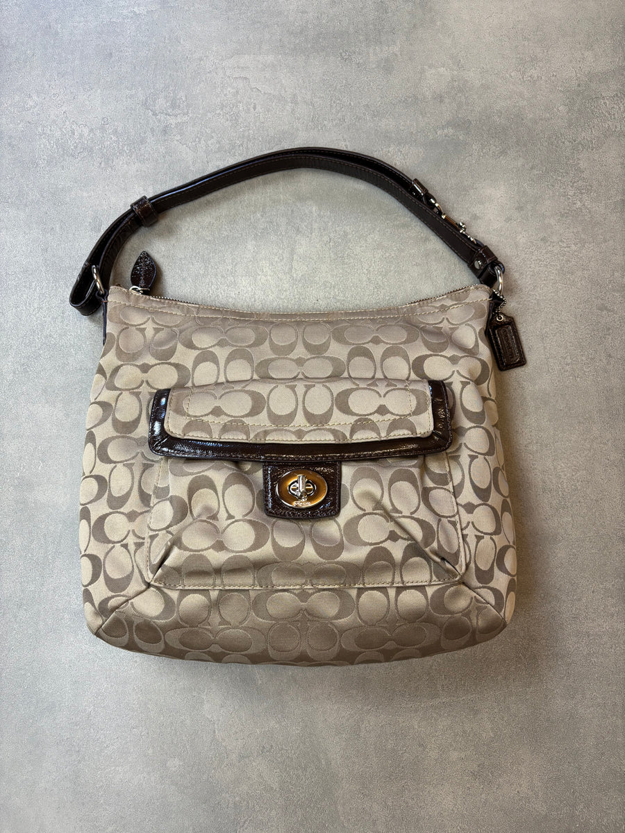 Coach Signature Canvas Shoulder Bag