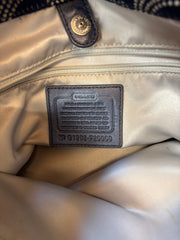 Coach Signature Print Shoulder Bag