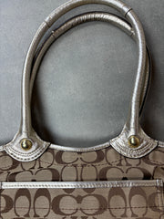 Coach Signature Floral Tote Bag