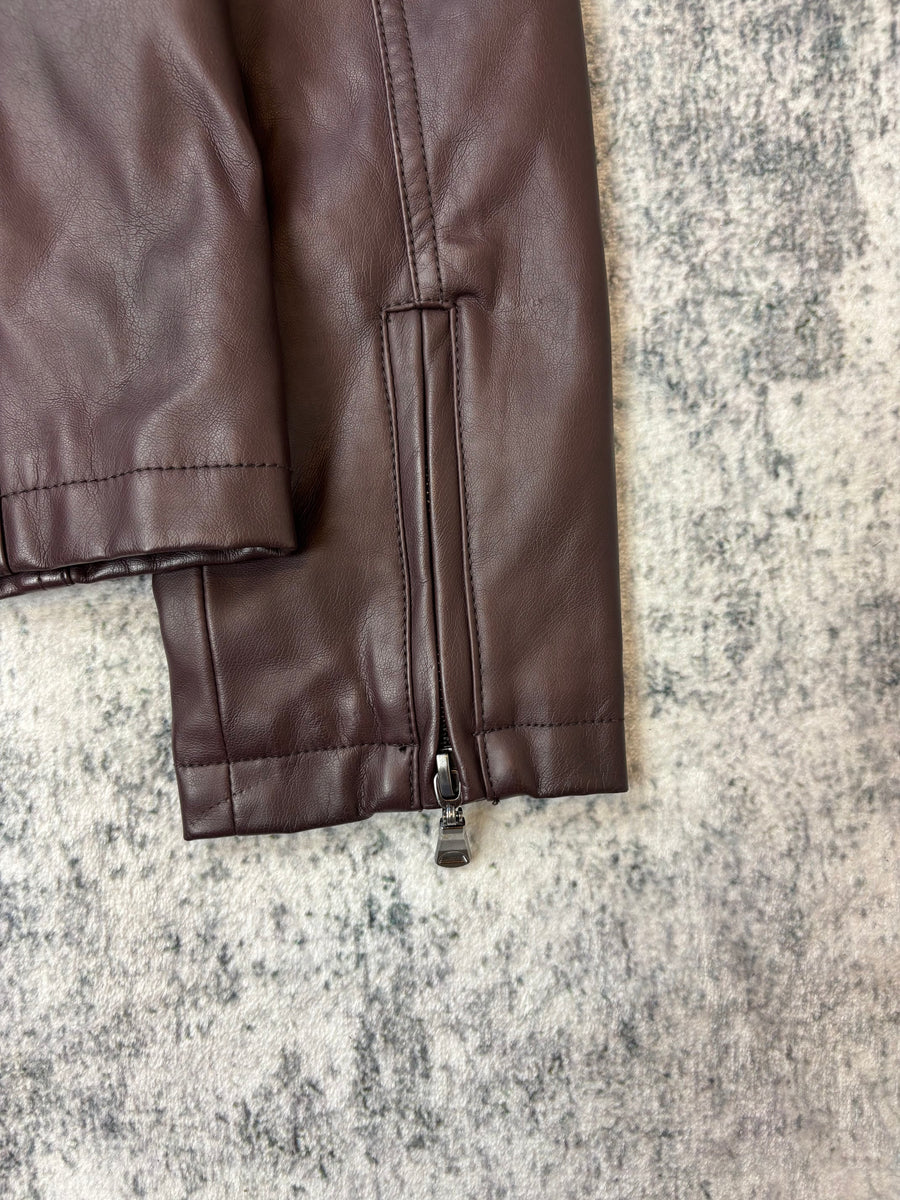 Japanese Semantic Design Kunstleder Jacke (M)