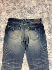 Japanese Vanquish Bootcut Herrenjeans (S-M)