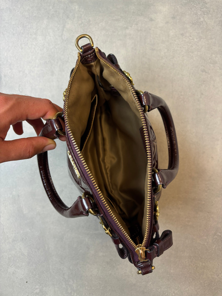 Coach Patent Leather 2-Way Handbag