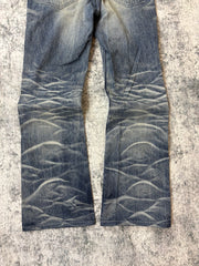 Japanese Blue Way Bootcut Damenjeans (M)