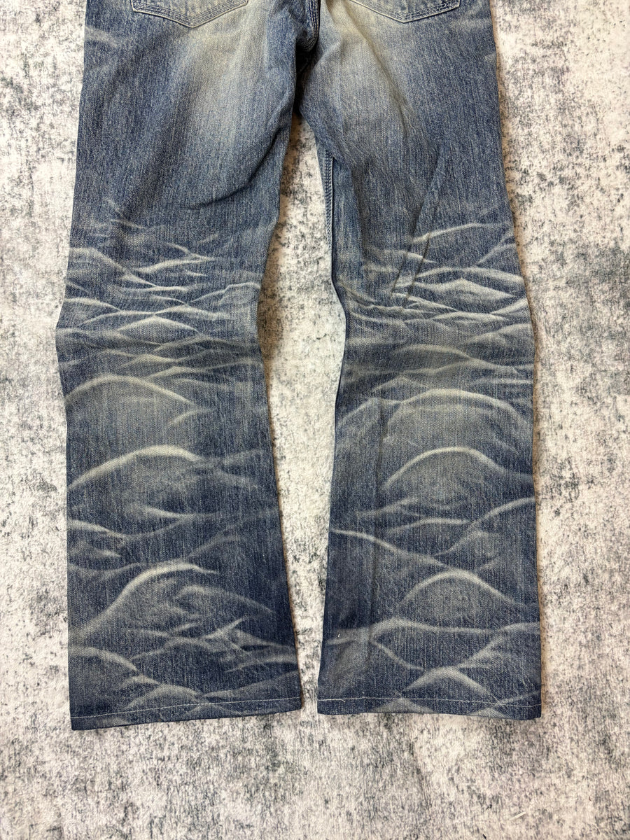 Japanese Blue Way Bootcut Damenjeans (M)