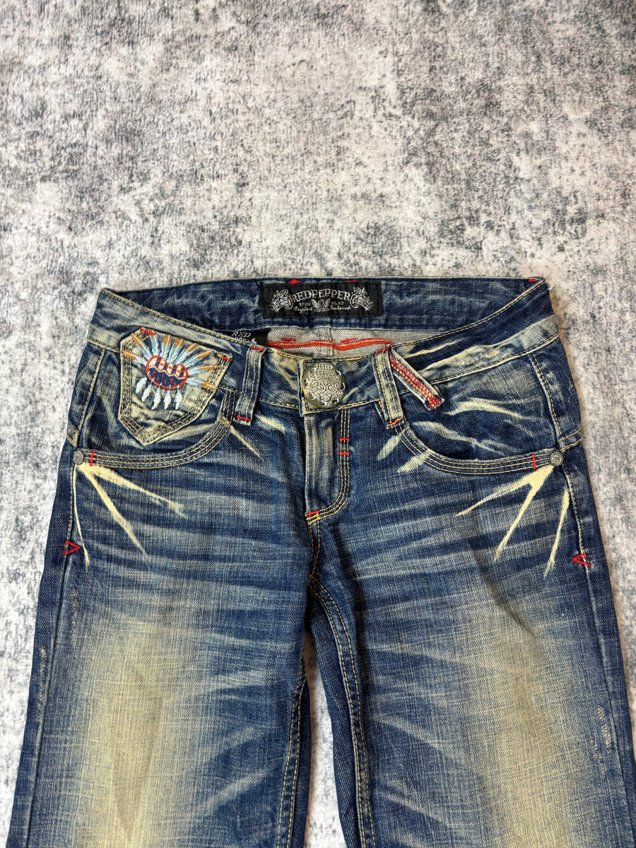 Japanese Red Pepper Bootcut Jeans (M)