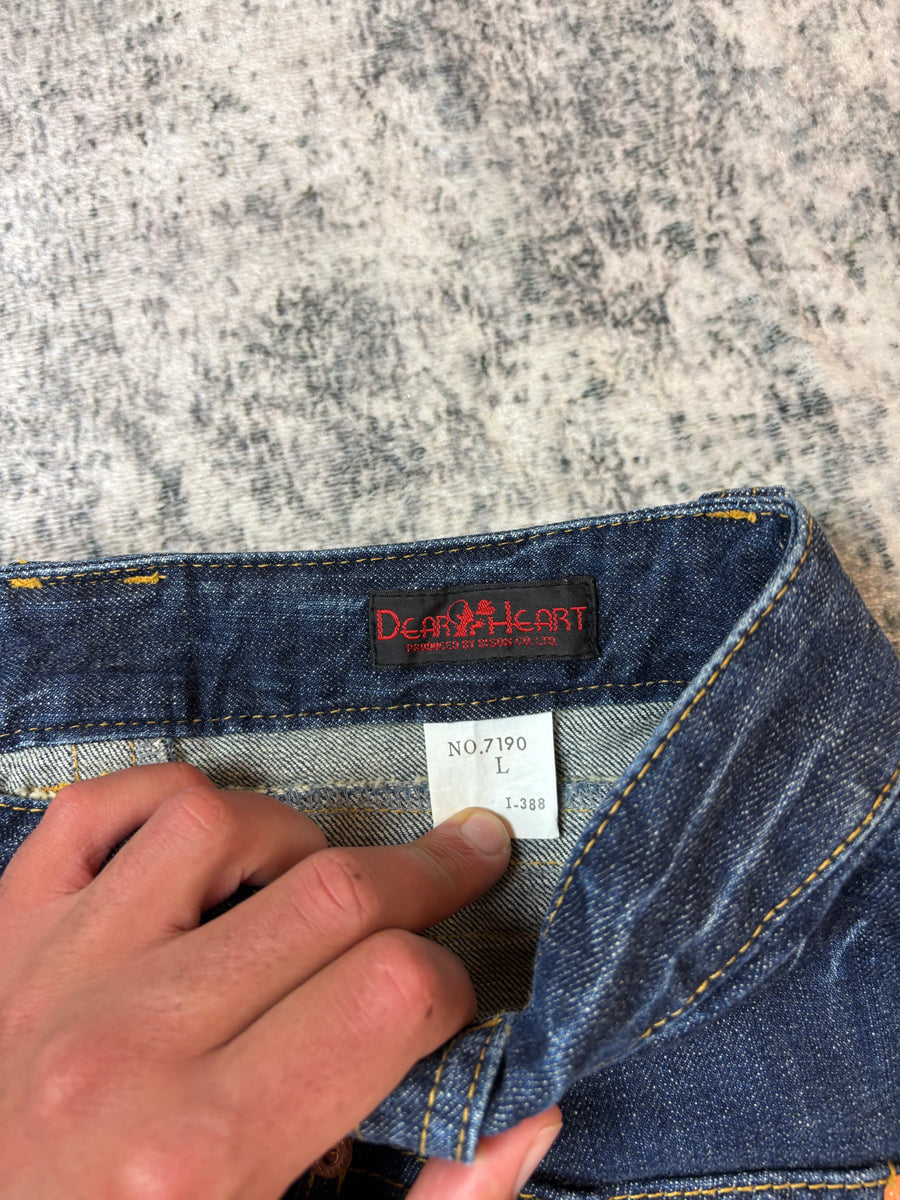 Japanese Dear Heart Bootcut Damenjeans (XS-S)