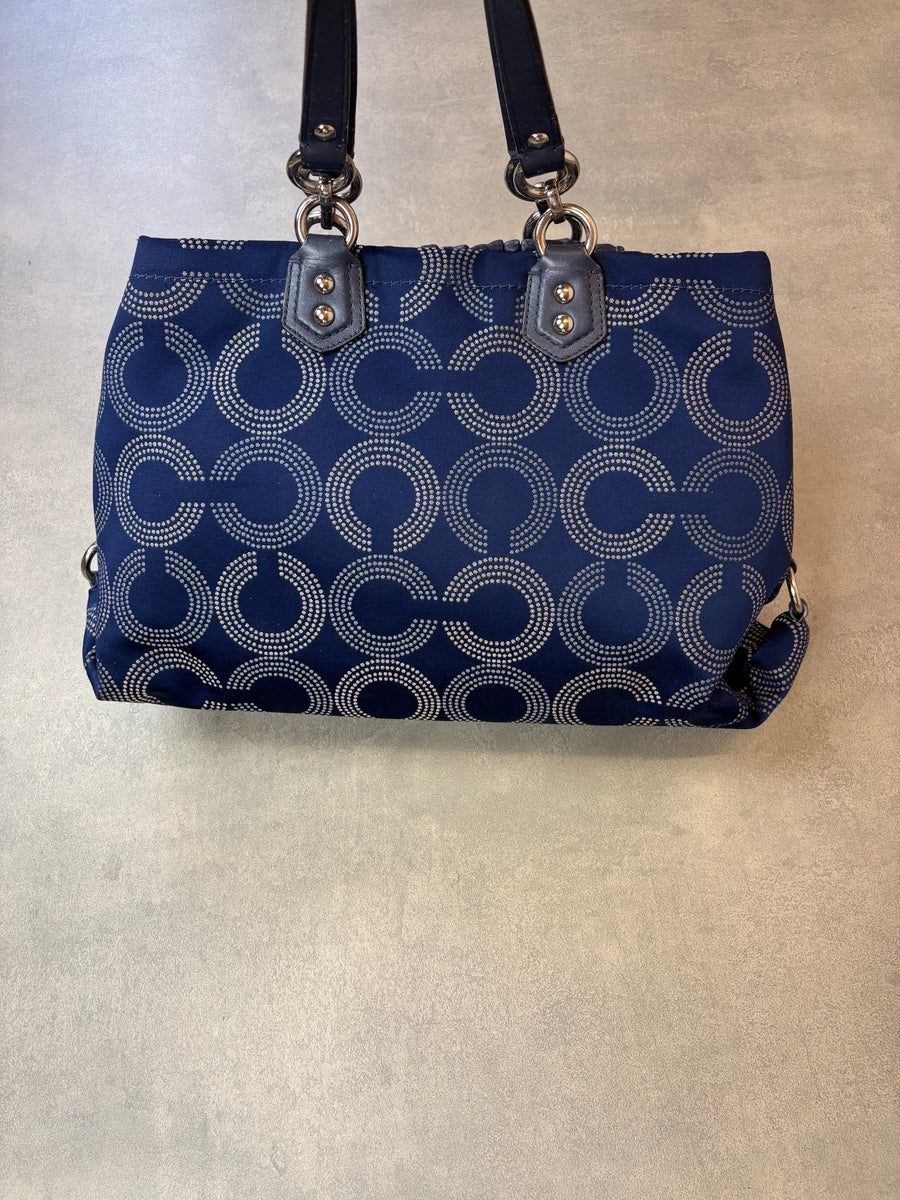 Coach Signature Print Shoulder Bag