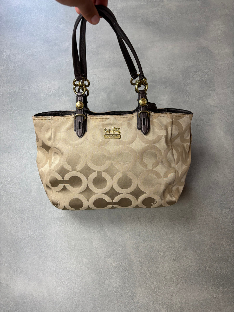 Coach Optic Signature Tote Bag