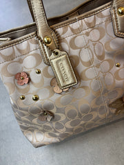 Coach Floral Signature Tote Bag