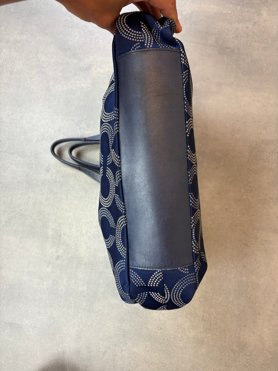 Coach Signature Print Shoulder Bag