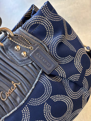 Coach Signature Print Shoulder Bag