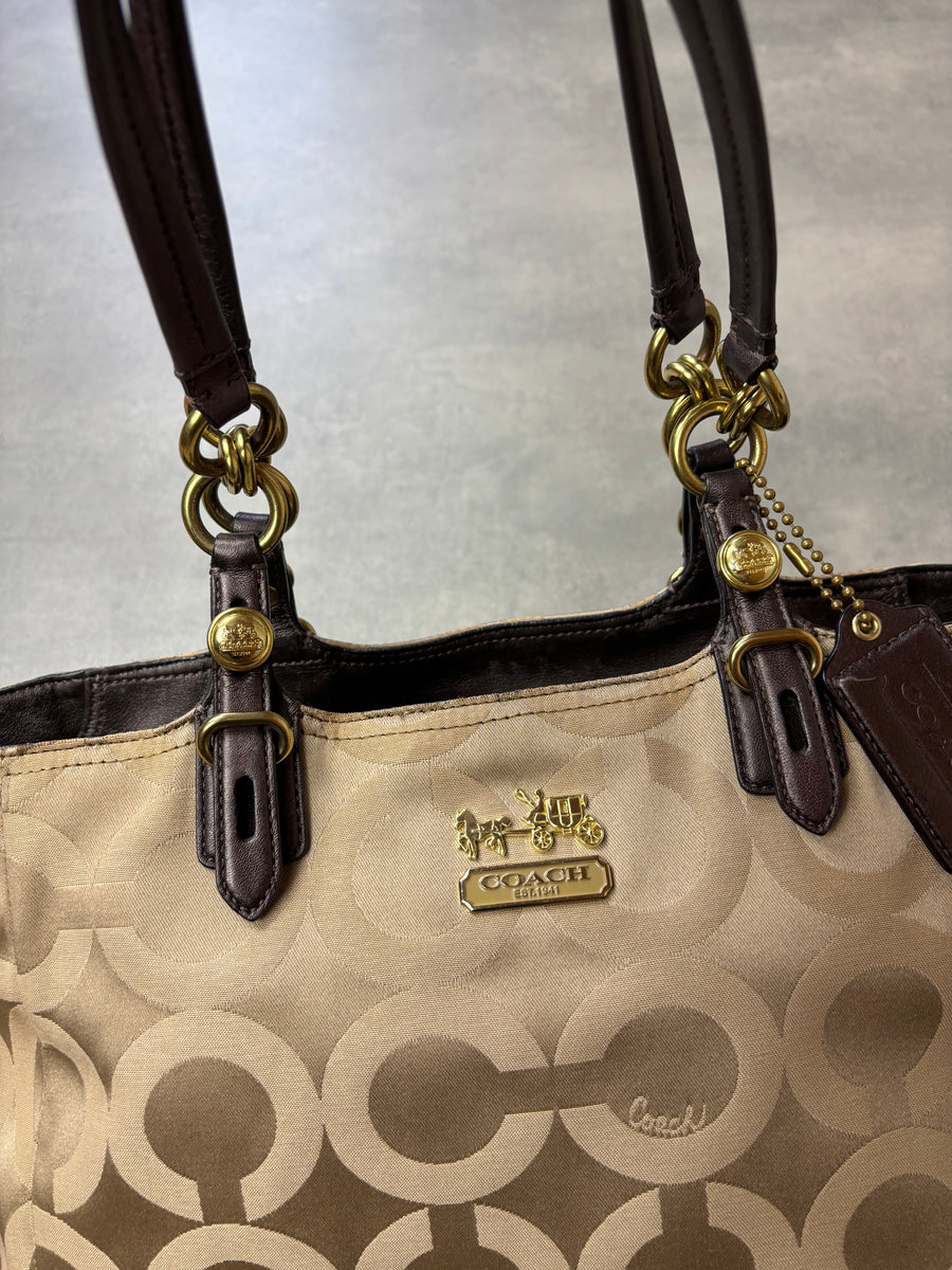 Coach Optic Signature Tote Bag