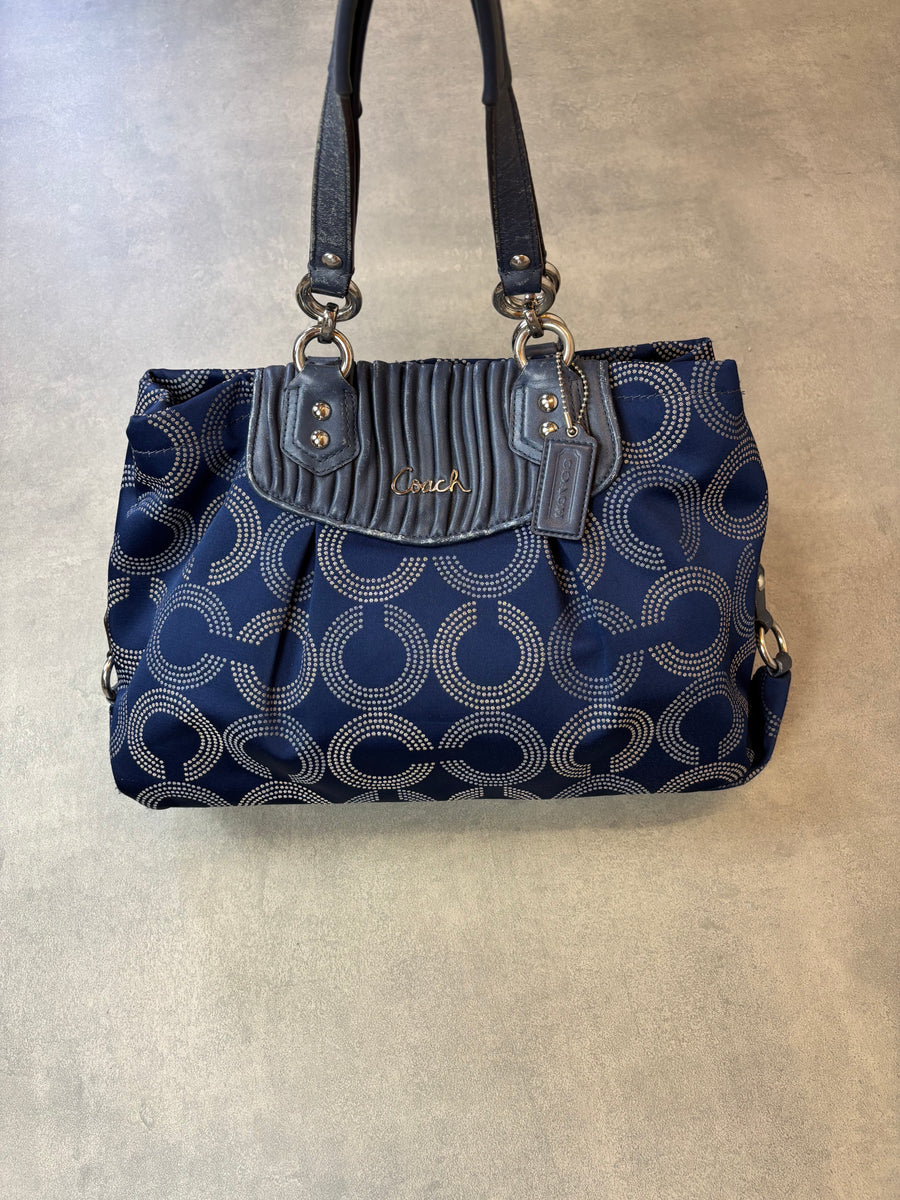 Coach Signature Print Shoulder Bag