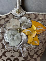 Coach Signature Floral Tote Bag