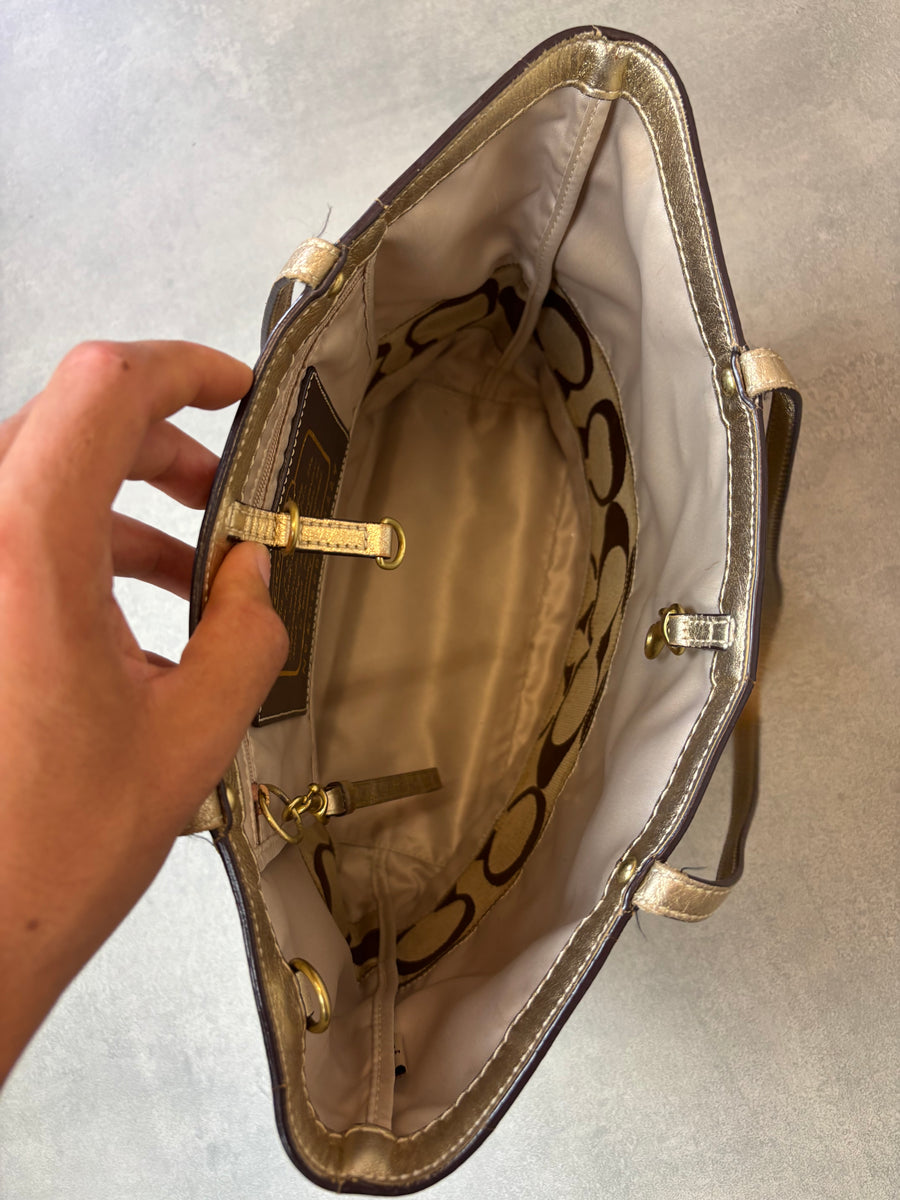 Coach Monogram Shoulder Bag