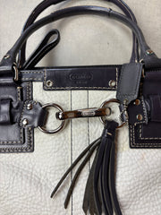 Coach Braided Leather Tote Bag