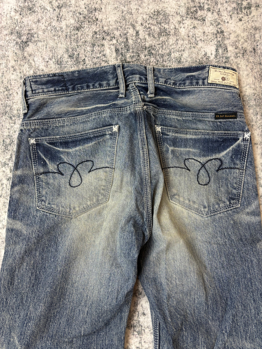 Japanese Blue Way Bootcut Damenjeans (M)