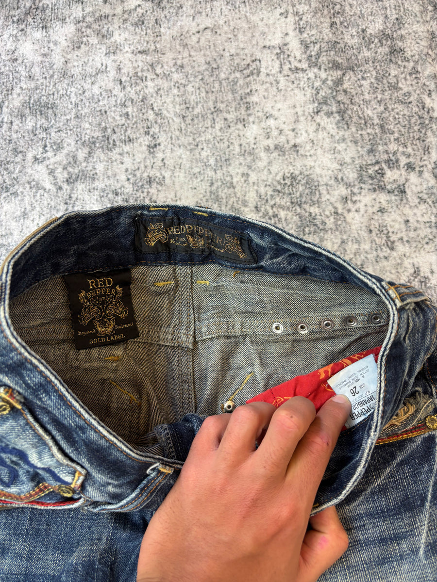 Japanese Red Pepper Bootcut Damenjeans (S)