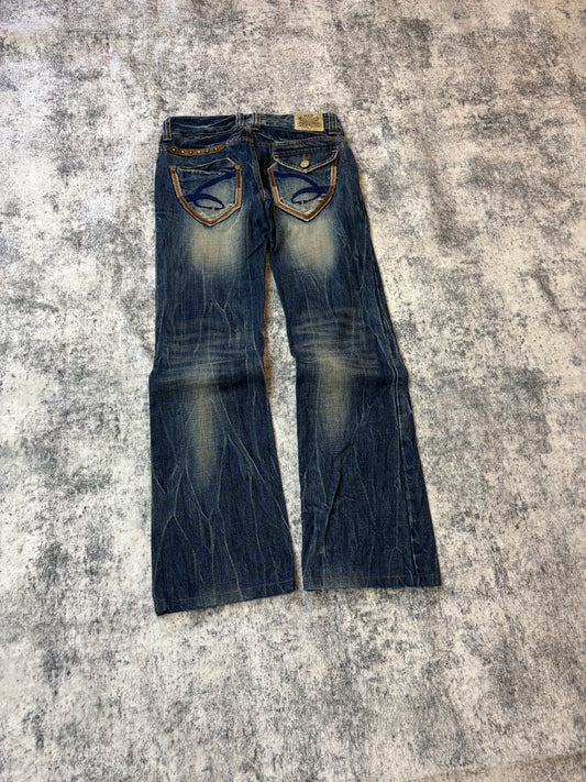 Japanese Red Pepper Bootcut Damenjeans (S)