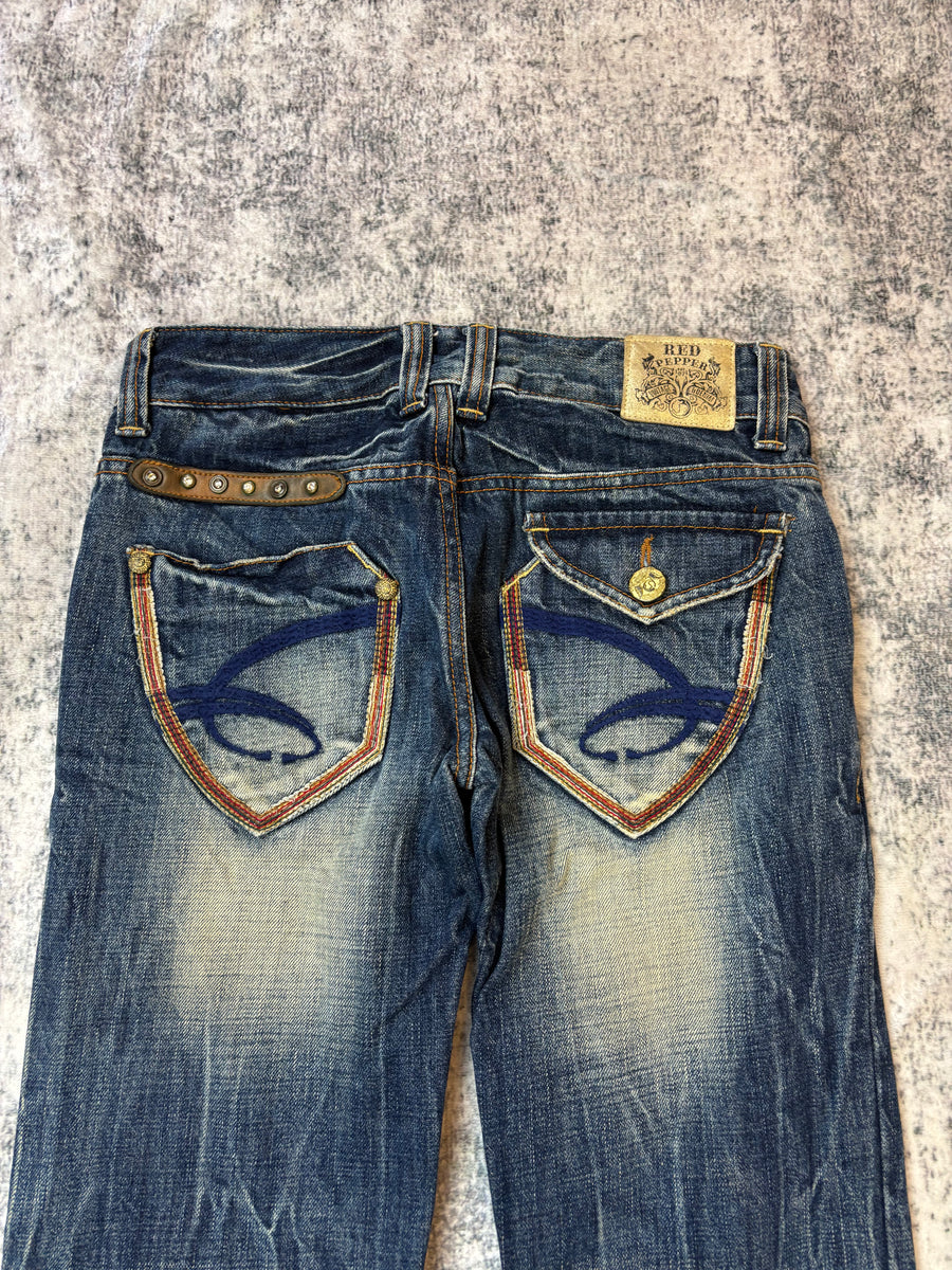 Japanese Red Pepper Bootcut Damenjeans (S)