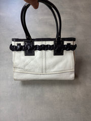 Coach Braided Leather Tote Bag