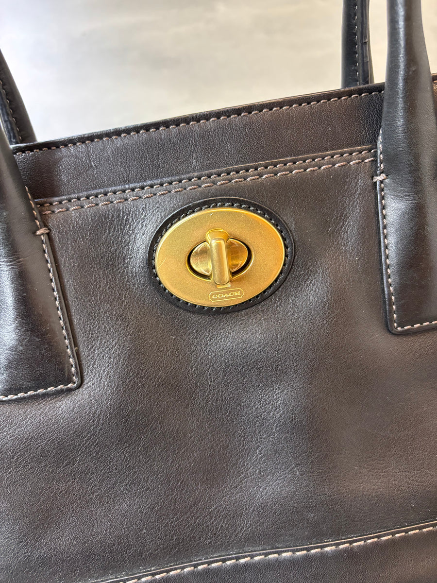 Coach Leather Shoulder Bag