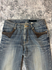Japanese Blue Jam Bootcut Damenjeans (S)