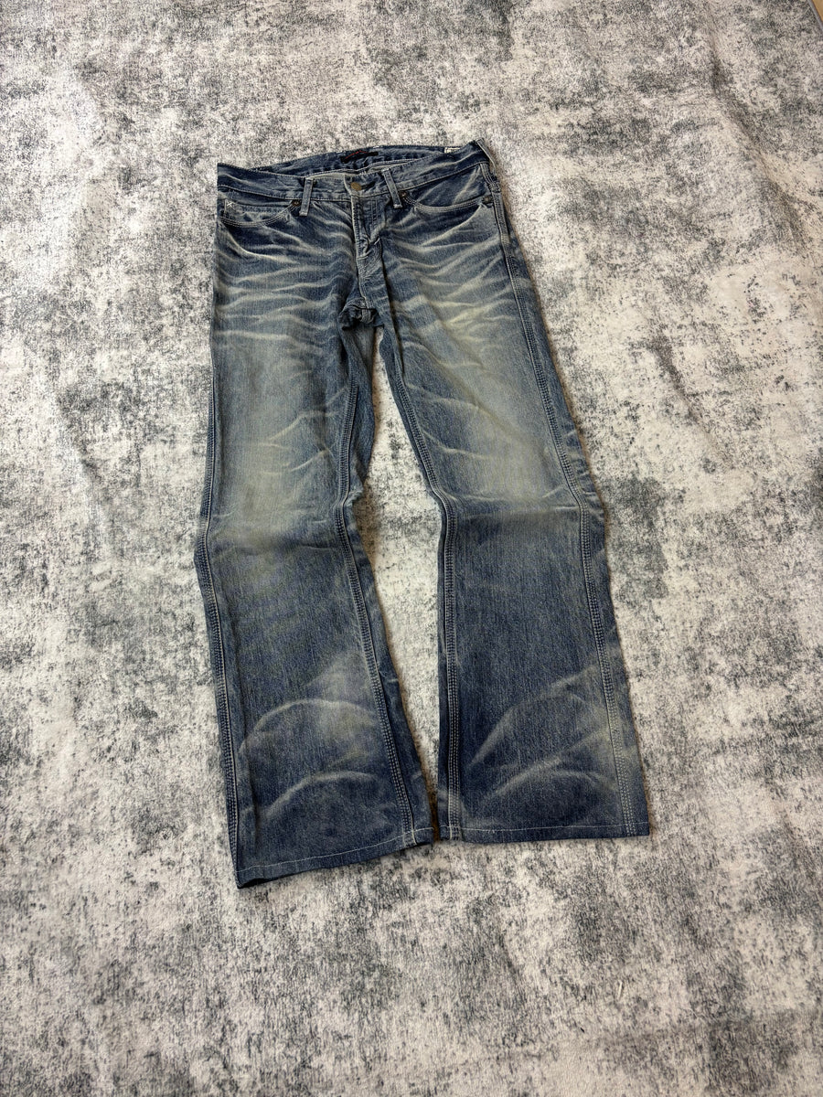 Japanese Blue Way Bootcut Damenjeans (M)