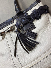 Coach Braided Leather Tote Bag