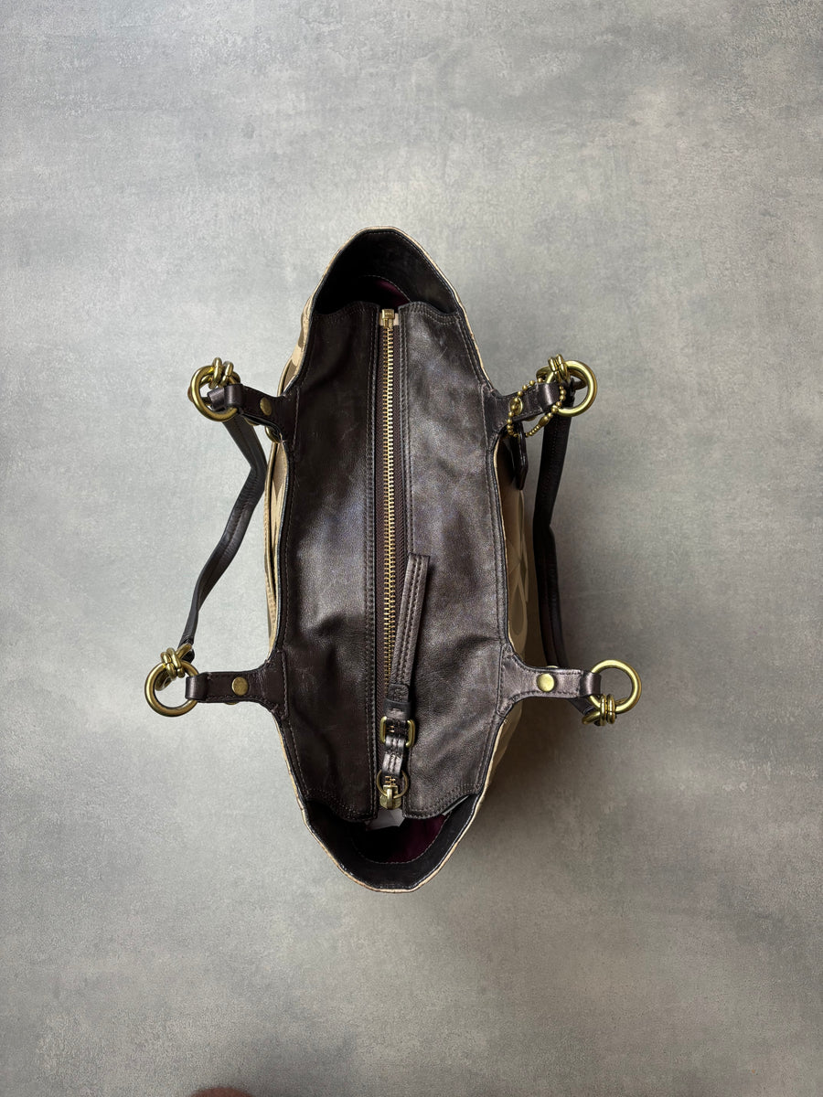 Coach Optic Signature Tote Bag